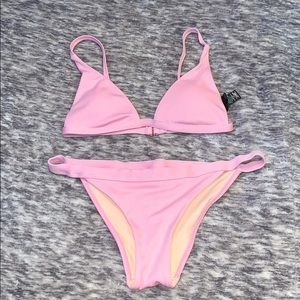 Pink Cheeky Bikini Set